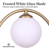 Sarantino Gold Metal Table Lamp - Close-Up Angle