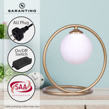 Sarantino Gold Metal Table Lamp - Extra Image