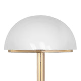 Sarantino Metal Floor Lamp with White Acrylic Shade by Sarantino - Side View