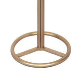 Sarantino Metal Floor Lamp with White Acrylic Shade by Sarantino - Top-Down View