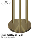 Sarantino Three Metal Shade Floor Lamp - Low Angle