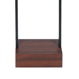 Sarantino Wood Floor Lamp in Cherry Finish - Top-Down View