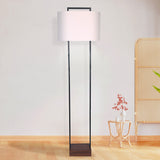Sarantino Wood Floor Lamp in Cherry Finish - Extra Image