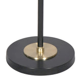 Sarantino Adjustable Two Light Lamp Black and Gold Finish - 45-Degree Angle