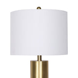Sarantino Metal and Marble Table Lamp in Black - Front View
