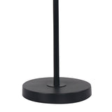 Sarantino Adjustable Metal Table Lamp In Black - Top-Down View