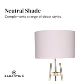 Sarantino Metal Tripod Electric Floor Lamp Gradient Finish - Extra Image