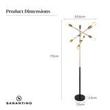 Sarantino 6-Light Metal Sputnik Floor Lamp - Extra Image