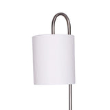 Sarantino Metal Floor Lamp with Glass Shelves - Front View