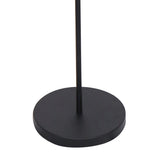 Sarantino 3-Light Black Metal Floor Lamp - Close-Up Angle