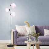 Sarantino 3-Light Black Metal Floor Lamp - Extra Image