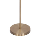 Sarantino 3-Light Gold Metal Floor Lamp with Glass Shades - Extra Image