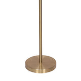 Sarantino Brushed Gold Height-Adjustable Metal Floor Lamp - Top-Down View