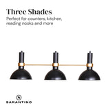 Sarantino 3-Light Hanging Pendant Lamp - Front View