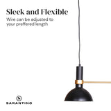 Sarantino 3-Light Hanging Pendant Lamp - Side View