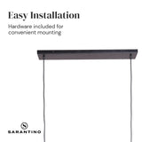 Sarantino 3-Light Hanging Pendant Lamp - Extra Image