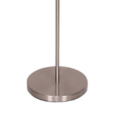Sarantino Nickel Metal Arc Floor Lamp - Side View