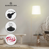 Sarantino Nickel Metal Arc Floor Lamp - Extra Image
