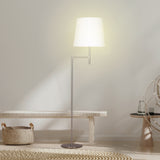 Sarantino Nickel Metal Arc Floor Lamp - Extra Image