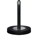 Sarantino Metal Table Lamp with Linen Drum Shade - Side View