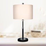 Sarantino Metal Table Lamp with Linen Drum Shade - Extra Image