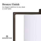Sarantino Metal Task Lamp with USB Charging Port Bronze Finish - Extra Image