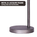 Sarantino Table Lamp Industrial Chic Adjustable Angle - Dark Grey - 45-Degree Angle