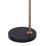 Sarantino Metal Floor Lamp With Opal Glass Shade - Top-Down View