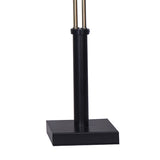 Sarantino LED Metal Table Lamp with 2 Lights Brushed Gold Black Finish - Side View