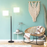 Sarantino Black/Brass Finish Reading Light  Electric Table Lamp - Rear View