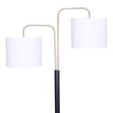 Sarantino Black/Brass Finish Reading Light Electric Table Lamp