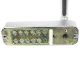 Keyless Mechanical Push Button Security Door Lock System - Top-Down View