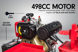 Yukon 60 Ton Diesel Electric Start Engine Hydraulic Log Splitter Wood Firewood - Front View