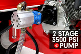 Yukon 60 Ton Diesel Electric Start Engine Hydraulic Log Splitter Wood Firewood - Close-Up Angle