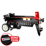 Yukon 7 Ton Electric Log Splitter With Side Protectors Axe Wood Cutter