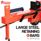 Yukon 15ton Petrol Hydraulic Log Splitter Wood Timber Firewood Block Cutter 196cc - Rear View