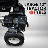 Yukon 18 Ton Petrol Log Splitter Wood Cutter Hydraulic Ram Wood Cutter Firewood Chopper Axe Wedge - Top-Down View