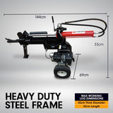Yukon 18 Ton Petrol Log Splitter Wood Cutter Hydraulic Ram Wood Cutter Firewood Chopper Axe Wedge - 45-Degree Angle
