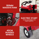 Yukon 75 Ton Petrol Hydraulic Horizontal And Vertical Log Splitter Electric Start - Extra Image