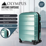 Olympus Artemis 20 in Hard Shell ABS+PC - Electric Teal - Front View