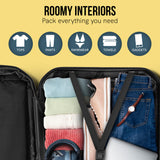 Olympus Artemis 28in Hard Shell Suitcase ABS+PC Jet Black - Side View