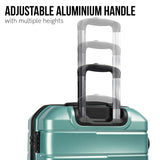 Olympus Artemis 28in Hard Shell Suitcase ABS+PC - Electric Teal - Top-Down View