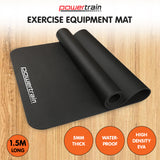 Powertrain 1.5m Exercise Equipment Mat - Close-Up Angle