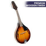 Karrera Traditional Mandolin - Sunburst - 45-Degree Angle