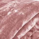 Laura Hill Mink Blanket Queen Size Double-sided Soft Plush Bed Faux Throw Rug 220 X 240cm (pink) - 45-Degree Angle