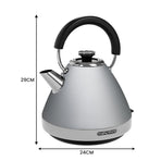 Morphy Richards 1.5L Venture Collection Pyramid Kettle in Steel Grey