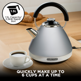 Morphy Richards 1.5L Venture Collection Pyramid Kettle in Steel Grey - Extra Image