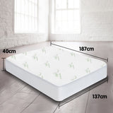 Laura Hill Bamboo Mattress Protector- Double - Rear View