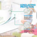 Laura Hill Bamboo Mattress Protector- Single - Rear View