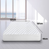 Laura Hill Luxury Cool Max Comfortable Fully Fitted Bed Mattress Protector - King - Low Angle